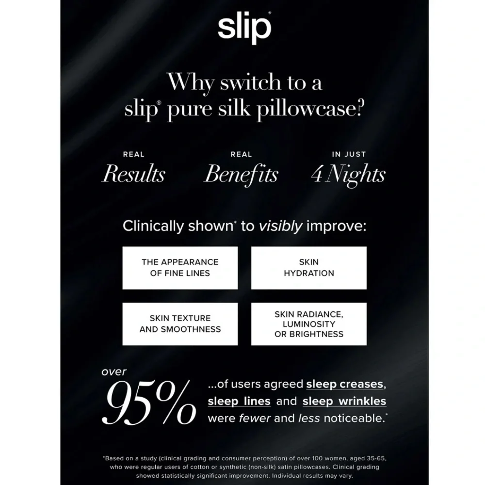 SLIP SILK 100% Pure Momme Silk QUEEN PILLOWCASE in Wildflower (Pink) NEW IN BOX! - Picture 6 of 16